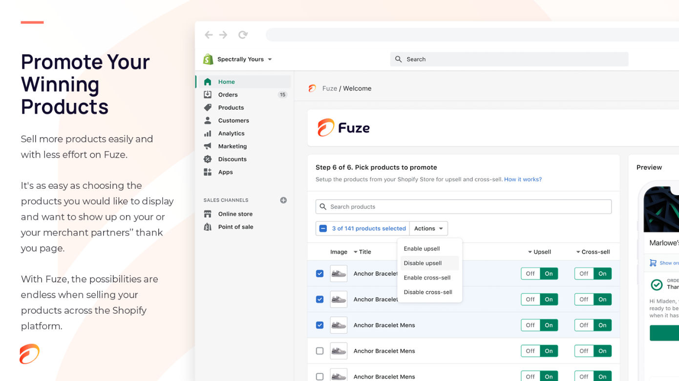 Fuze Upsell screenshot
